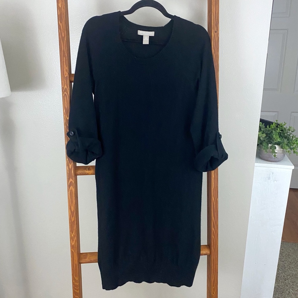 BR / Cashmere Black Sweater Dress M